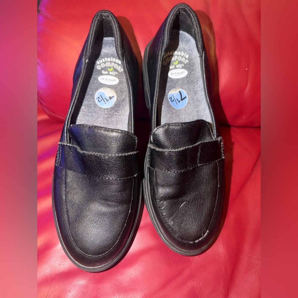 Dr scholls black loafer